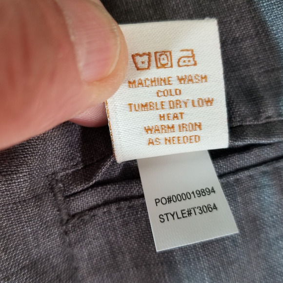 The Territory Ahead Sport Coat Jacket Mens small gray Linen Unstructured preppy - Picture 15 of 15